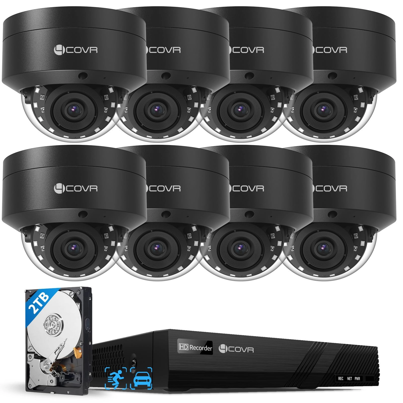 4COVR LY54AB8M0808 - 8 cameras 8 channels 4K 8MP