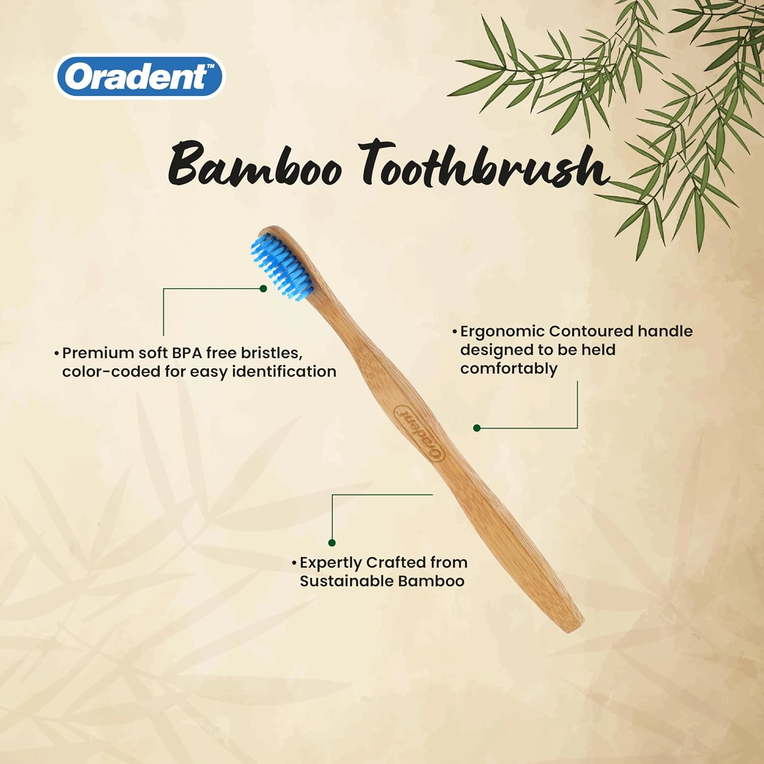 Eco Adult Bamboo Toothbrush - Soft