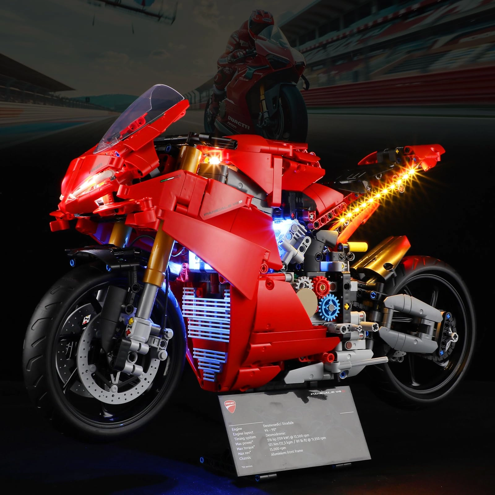 BOOZUU Light Kit for Lego 42202 Ducati Panigale V4 S Motorcycle - LED Lighting
