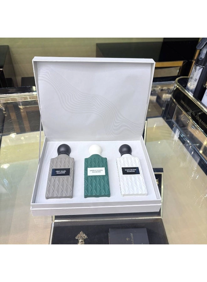 White Regent + Emerald Soul + Grey Pearl Eau de Parfum - 75 ml * 3