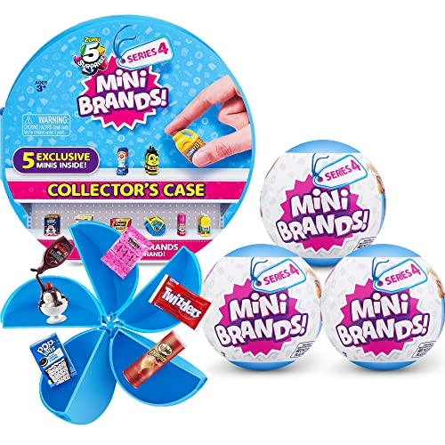 ZURU Mini Brands Collector's Kit - 3 Mystery Capsules + 1 Case