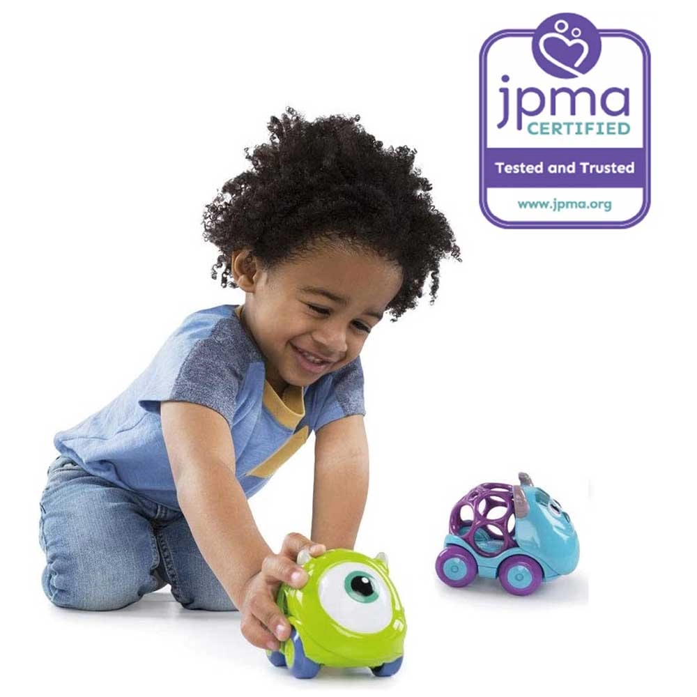 Go Grippers Collection Push Cars - Includes Mike & Sully
