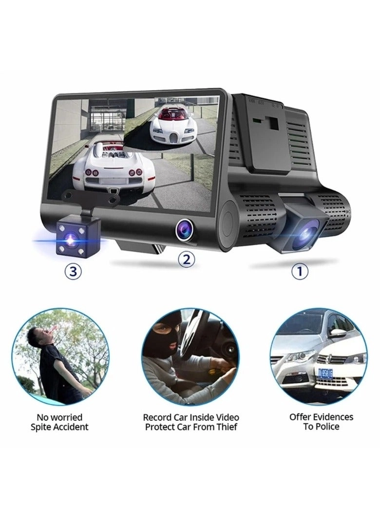 Car DVR 3 Cameras - 1080P