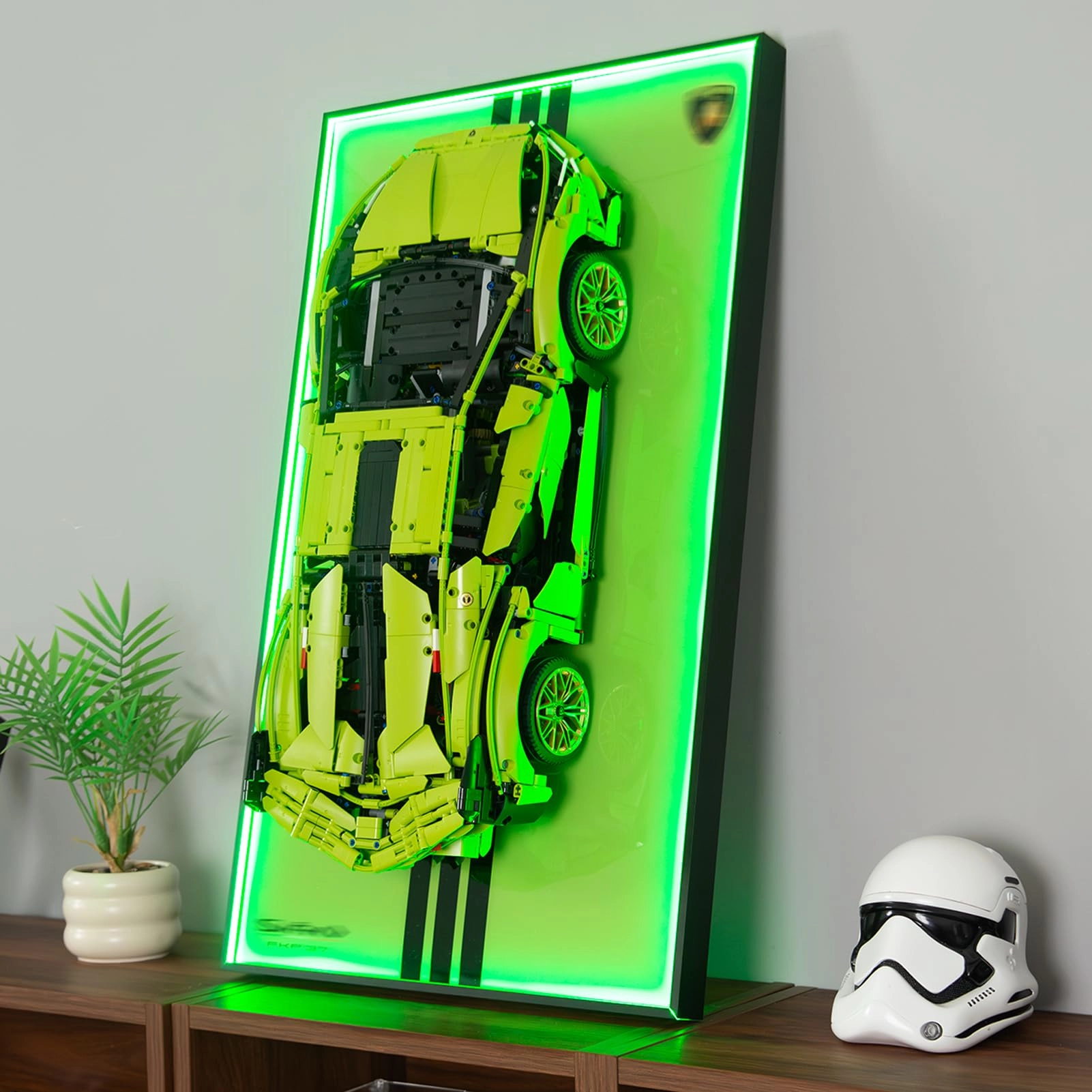 Display Wallboard for LEGO Lamborghini Sián FKP 37 42115 - Aluminum