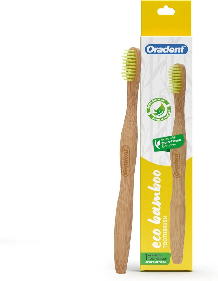 Nutripharm LLC Eco Adult Bamboo Toothbrush - Medium