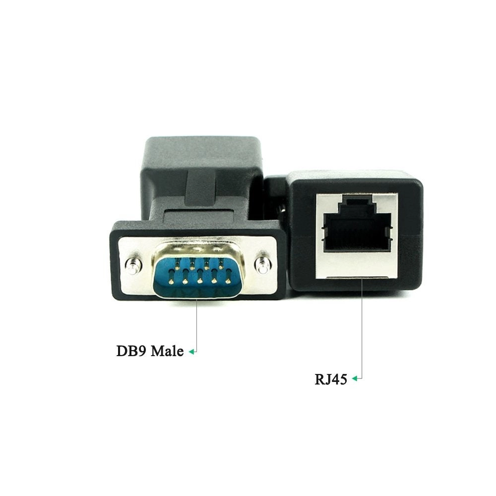 RS232 to RJ45 - DB9 9-Pin Male to RJ45 Female Cat5e/6
