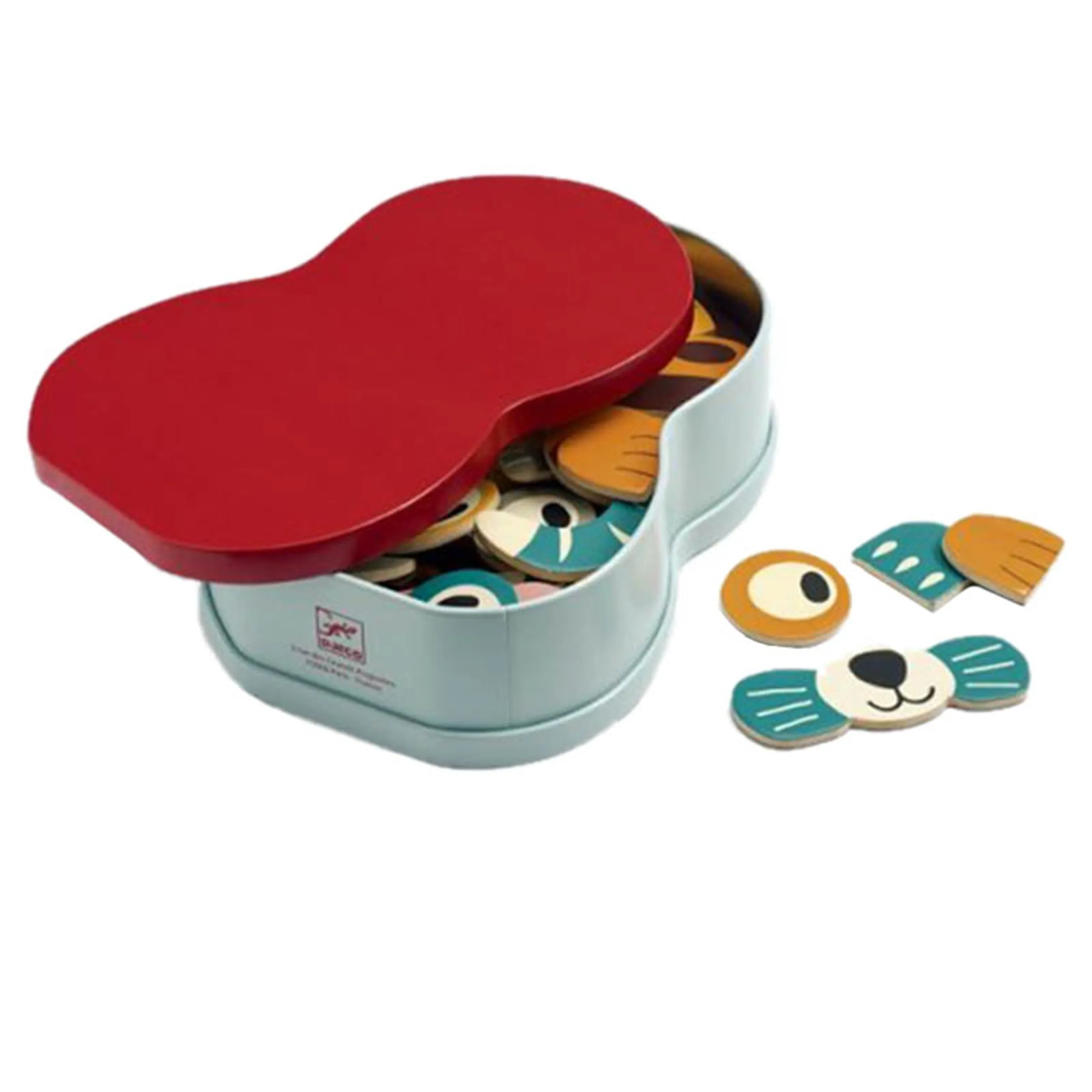DJECO Wooden Magnetic Animals - 2+ 41 pieces