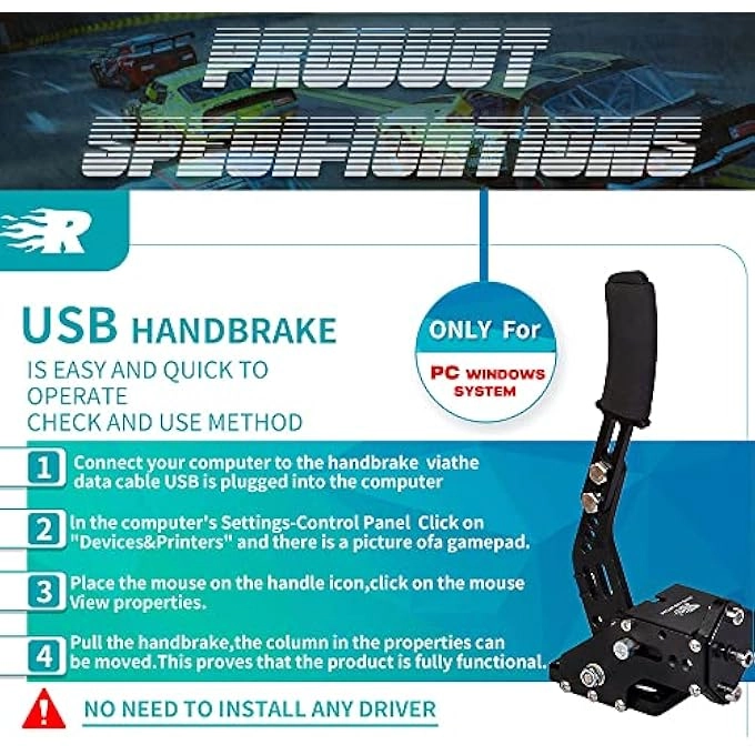 16BIT Handbrake - G27/G29/G920/G923/T500/T300