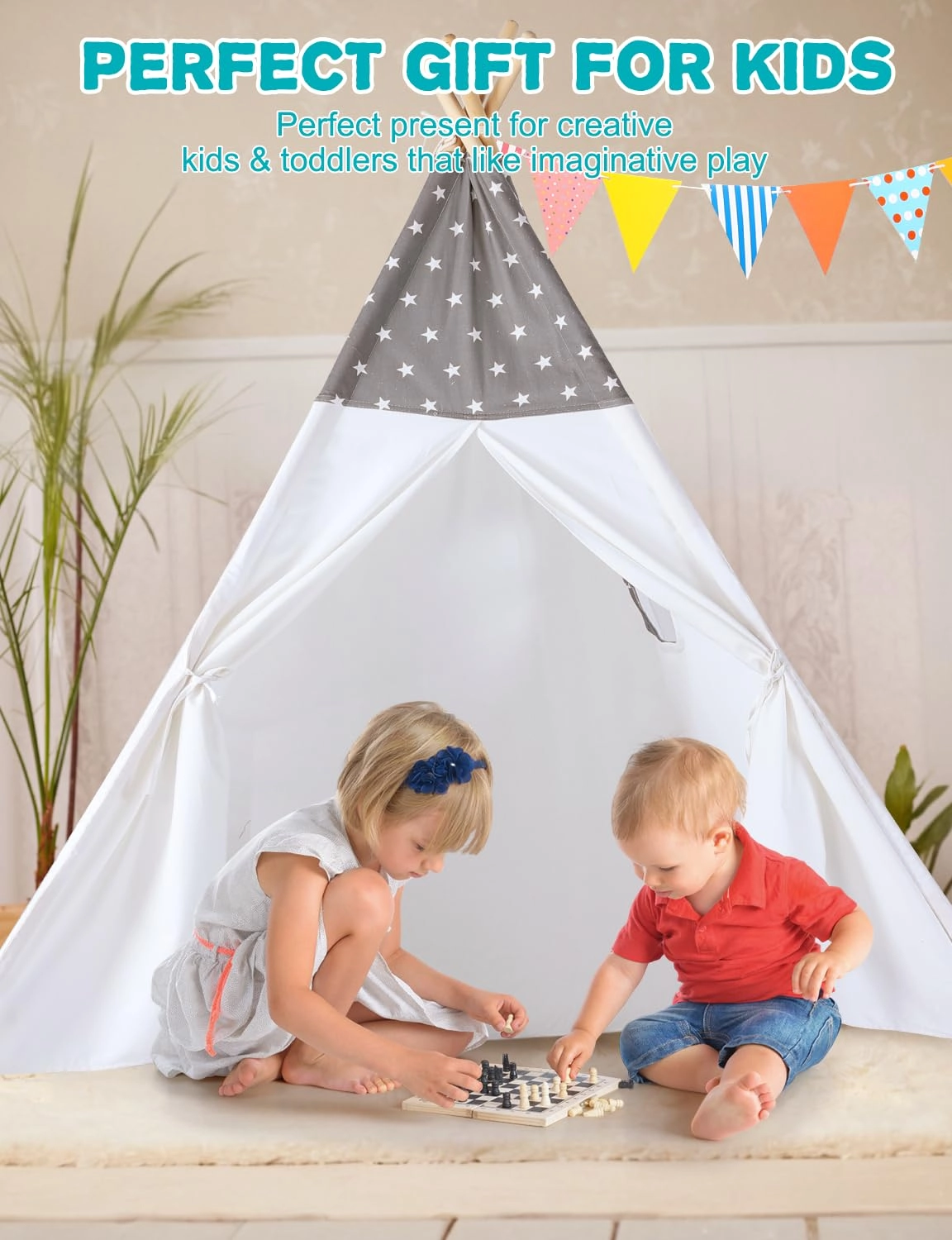 Teepee Tent - Large 47 x 47 x 61 inches