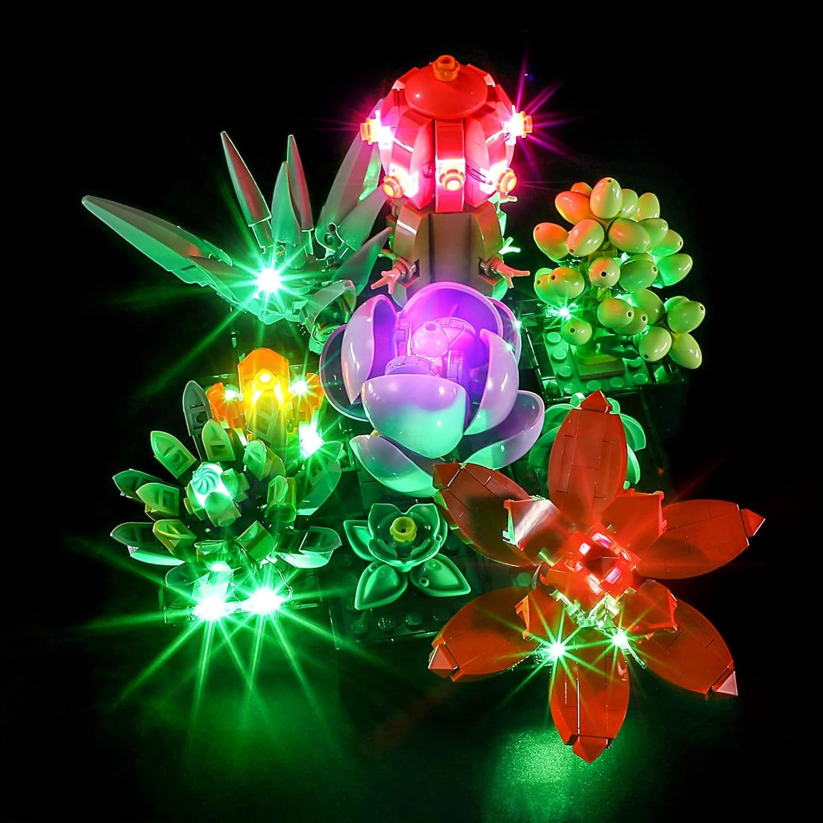Vaodest LED Light for Lego Succulents 10309 - Floral