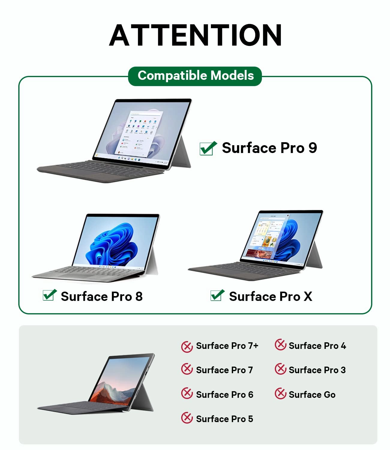 Surface Pro Keyboard Bluetooth 5.1