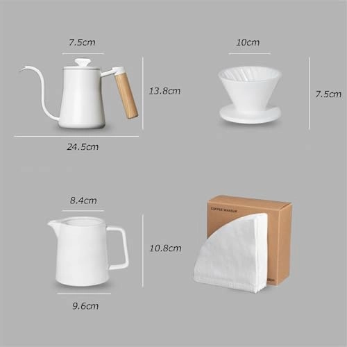 Coffee Kettle - Hand-brewed Gooseneck Spout 4 Piece Set