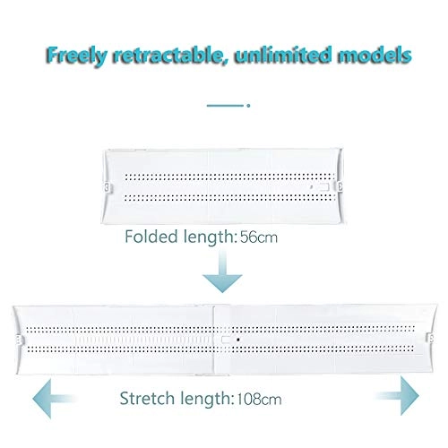 AC Deflector - 56*18cm Telescopic white