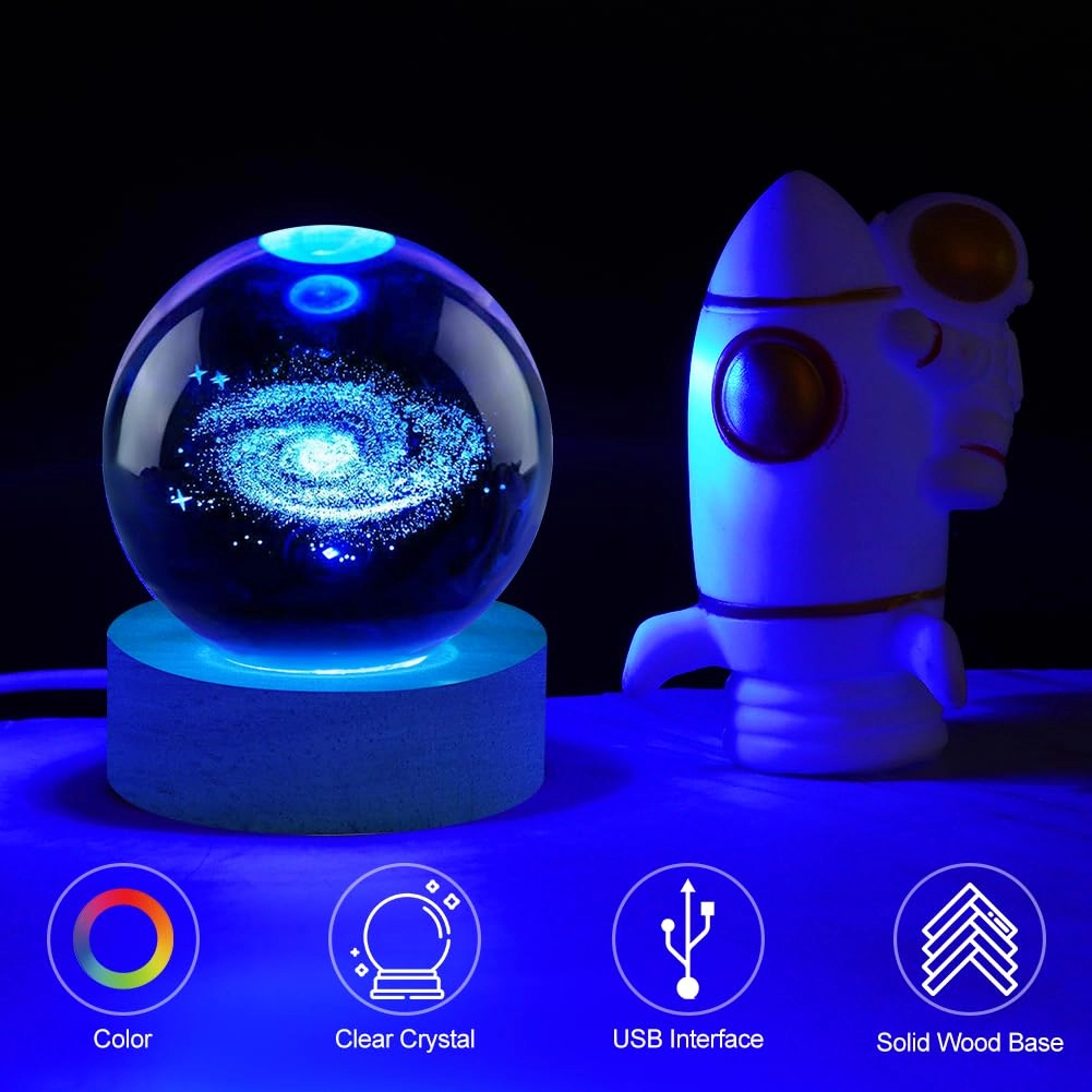3D Saturn Planet Night Light