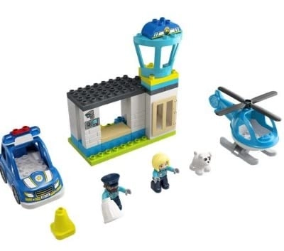 Town Police Station & Helicopter (10959)