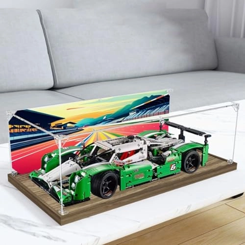 Acrylic Display Box for LEGO 42039 - Wooden Base 3mm