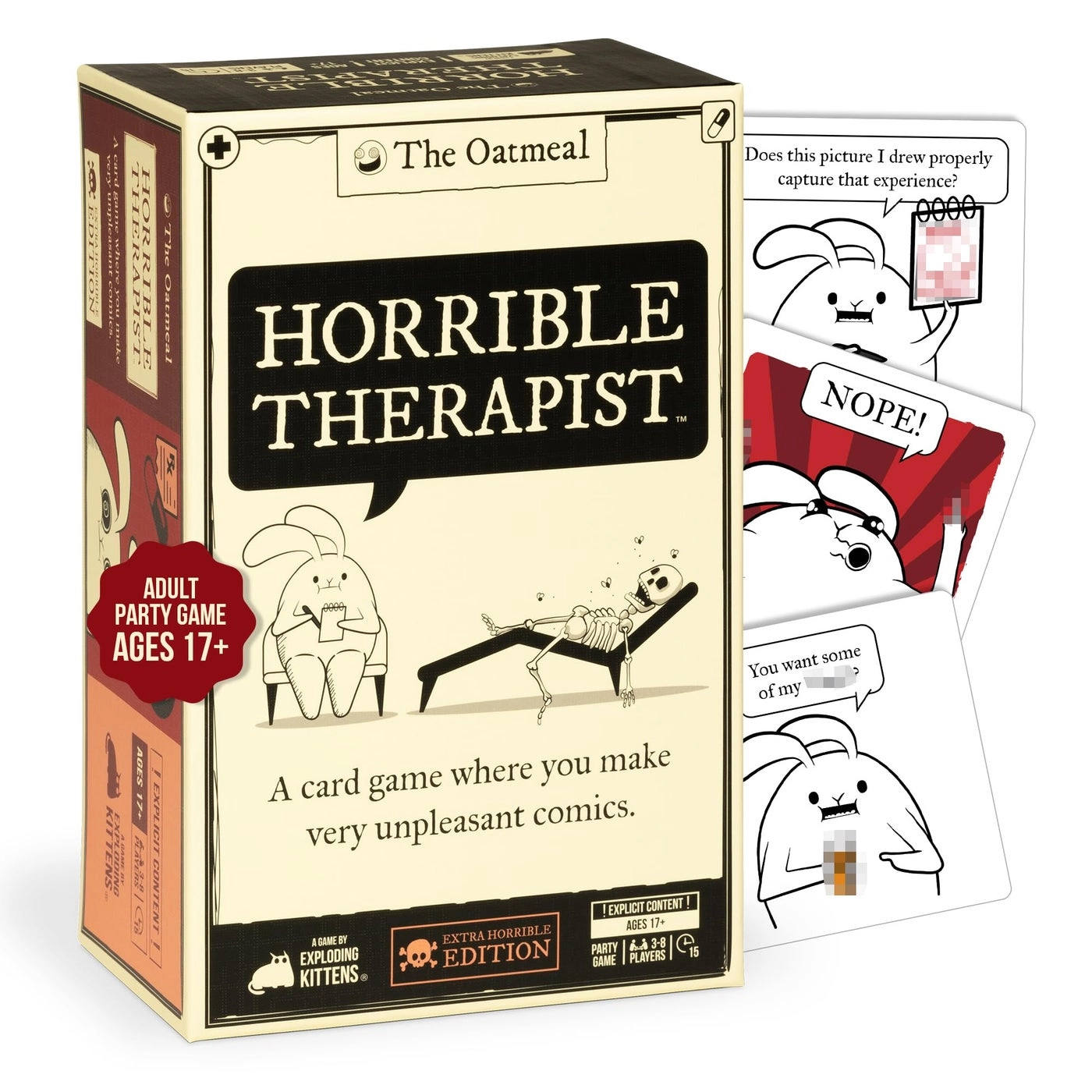 Exploding Kittens Horrible Therapist: Extra Horrible Edition - Card Game