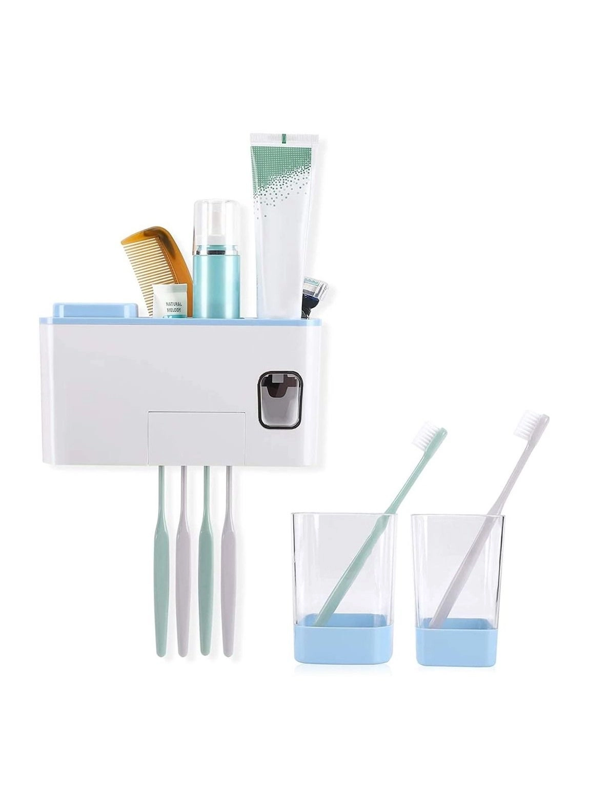 Toothbrush Holder - 4 Wall Mounted