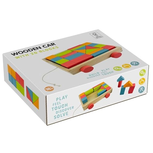 Wooden Car - 8 months and up 20 pieces