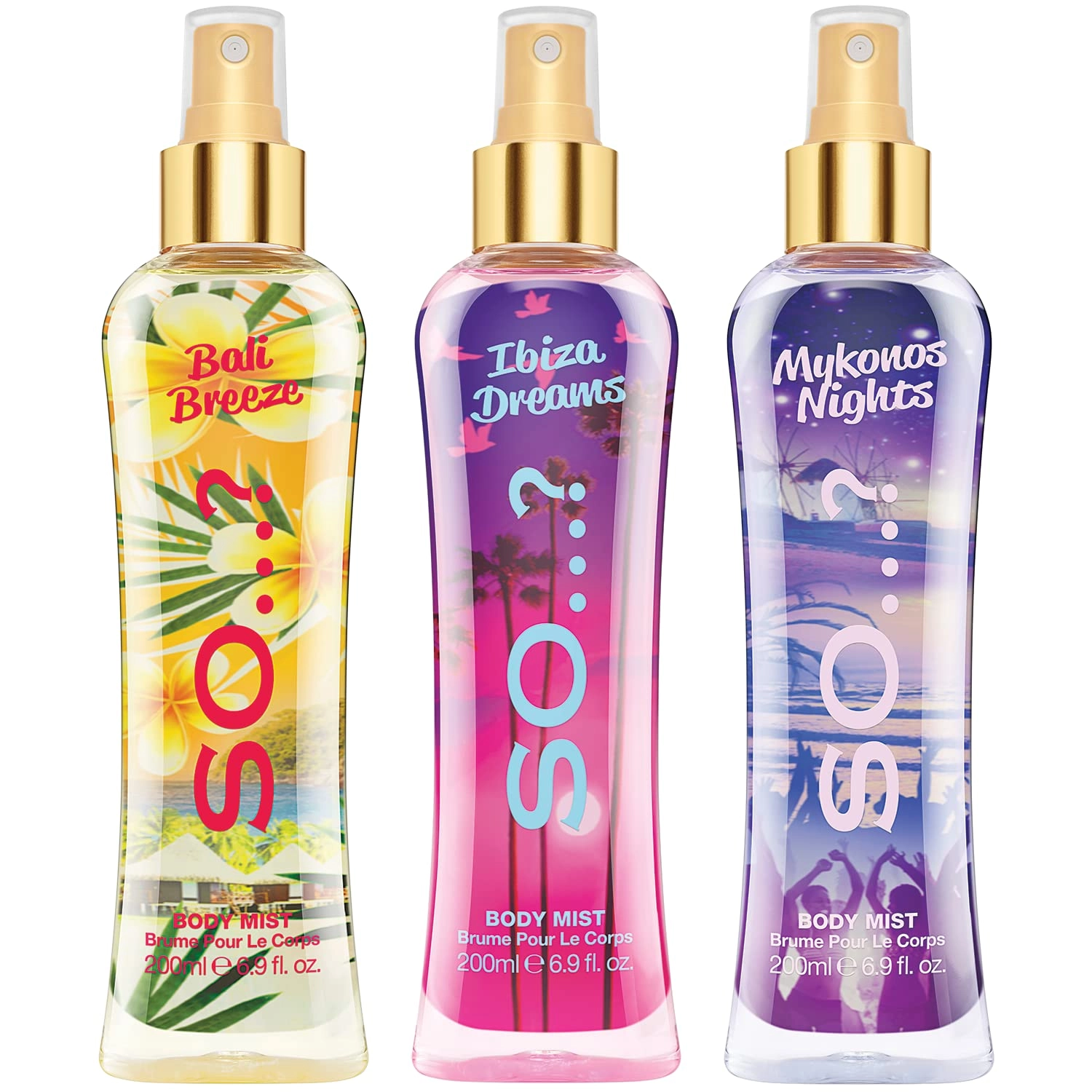 Sony Summer Escapes - 200ml Bali Breeze Ibiza Dreams Mykonos Nights Bundle