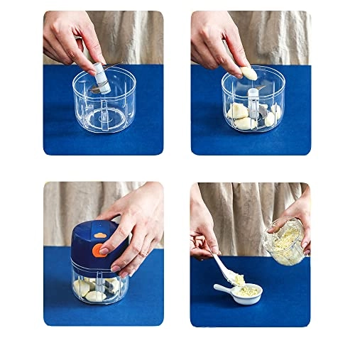 Mini Garlic Chopper - 300ml/10.56oz USB Charging