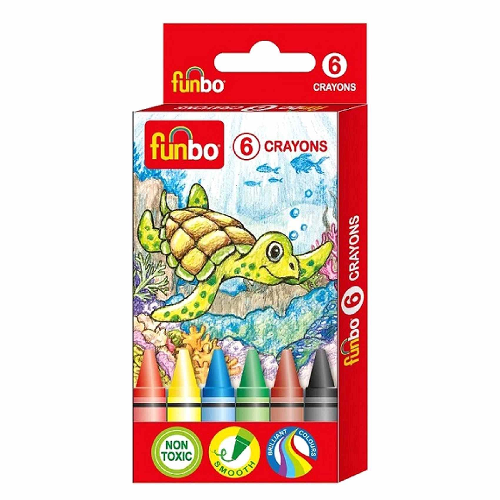 Carrefour Funbo Crayons - 6 PCS