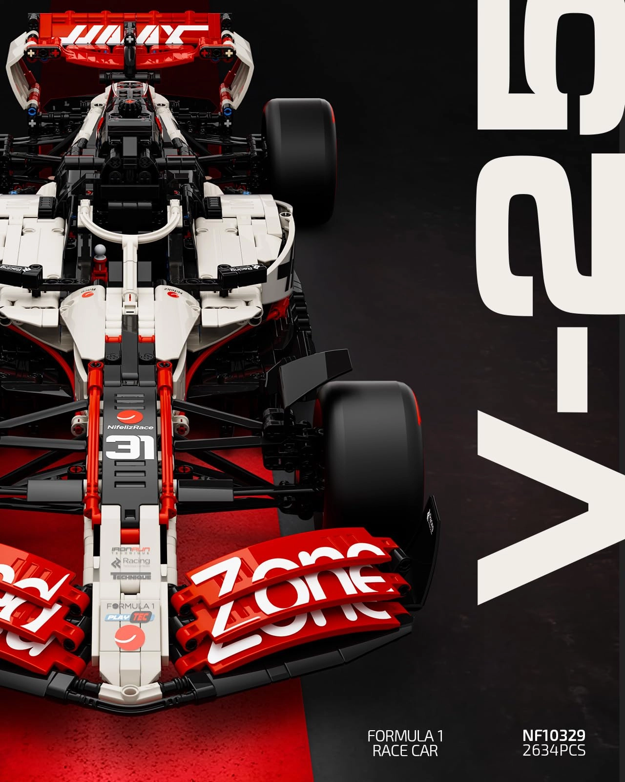 V25 F1 Racing Car - Building Set Model Kit (NF10329) - 1:18