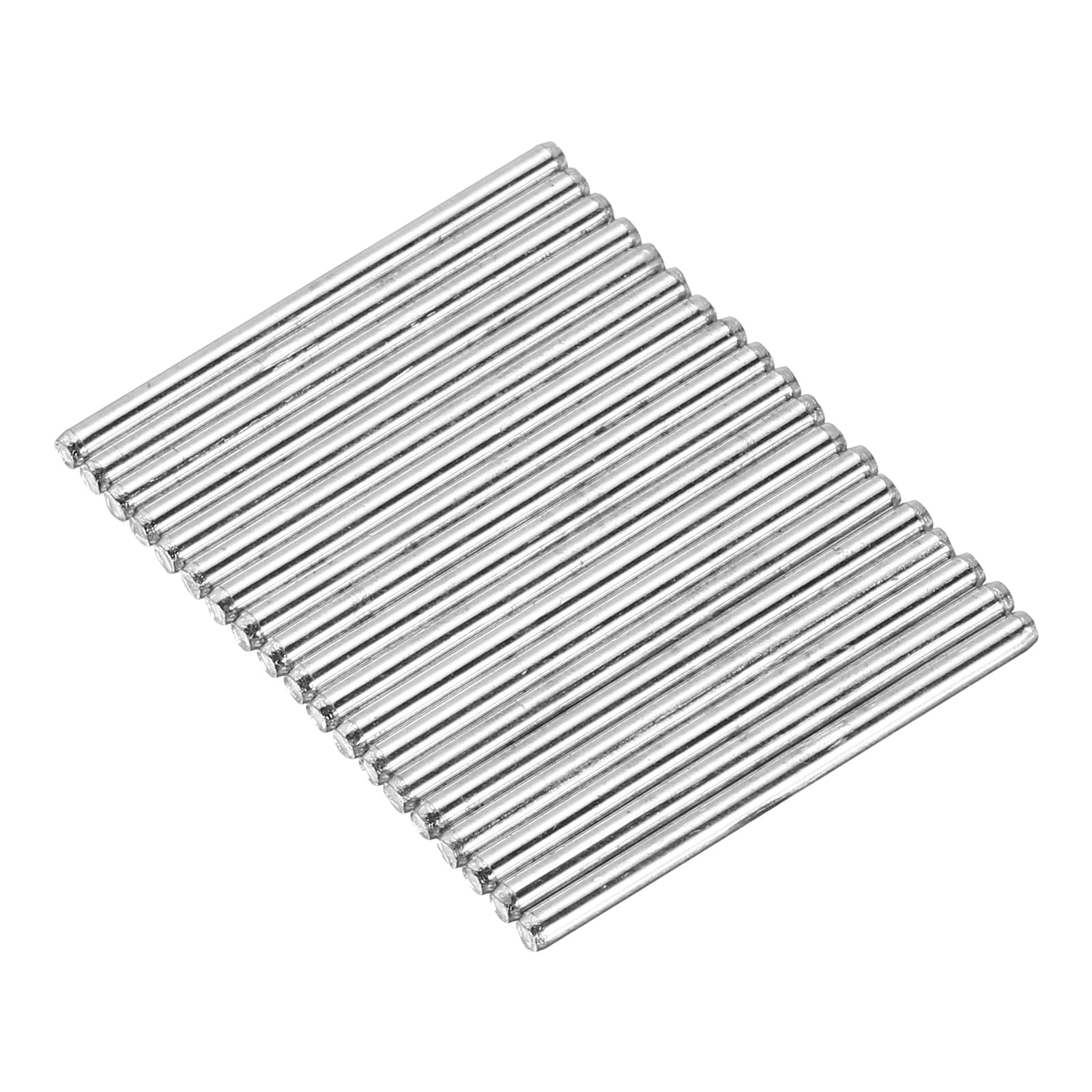 SourcingMap Shaft Round Rod Axles - 2 x 30mm 20pcs Silver