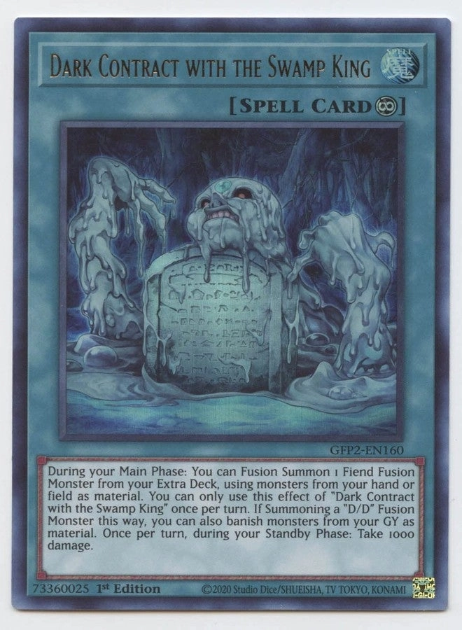 Yu-Gi-Oh! Dark Contract with the Swamp King GFP2-EN160 - EN 1st Edition