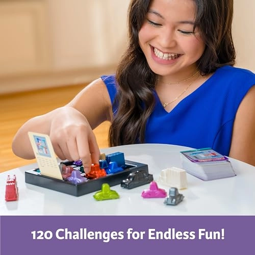 Rush Hour Deluxe - Logic Game 120 Puzzles Metallic Cars