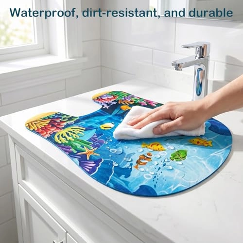 Toilet Fishing Game - Ocean Mat & Fishing Rod