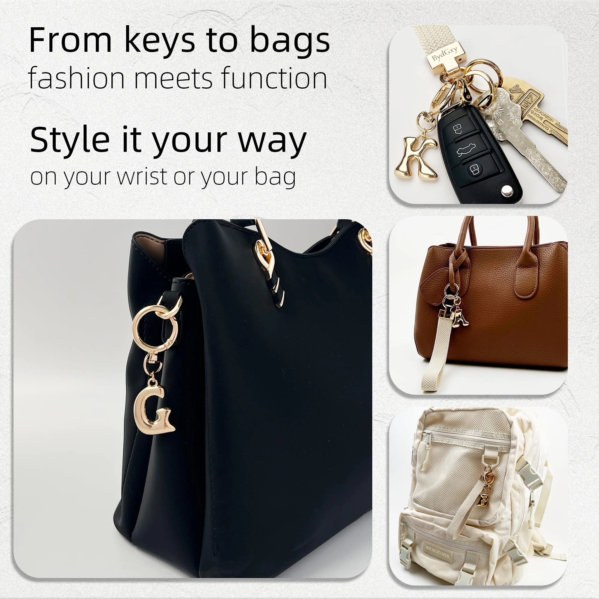 Initial Keychain - Letter