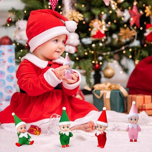Christmas Elf Doll - Mini Pink