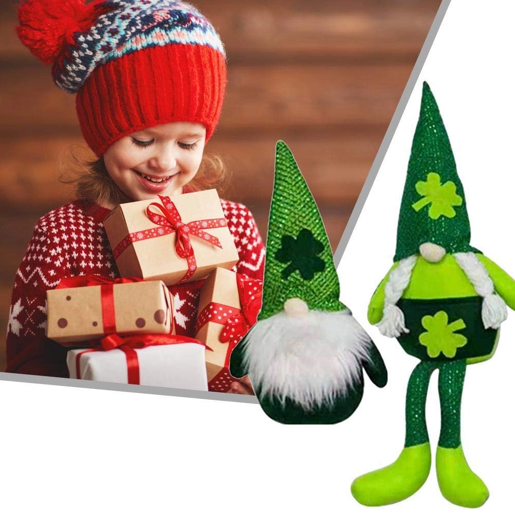 Halearo Doll Decoration - 39 x 15 cm PP Cotton Green Coat