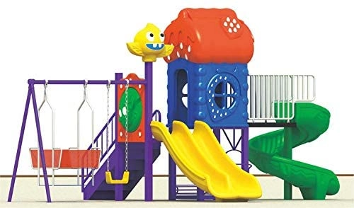 Rainbow Toys Playground - 6 in 1 Double Slide