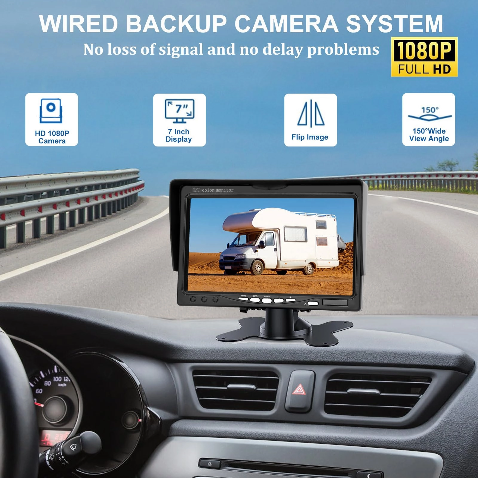 Truck RV Backup Camera - wired 1080p