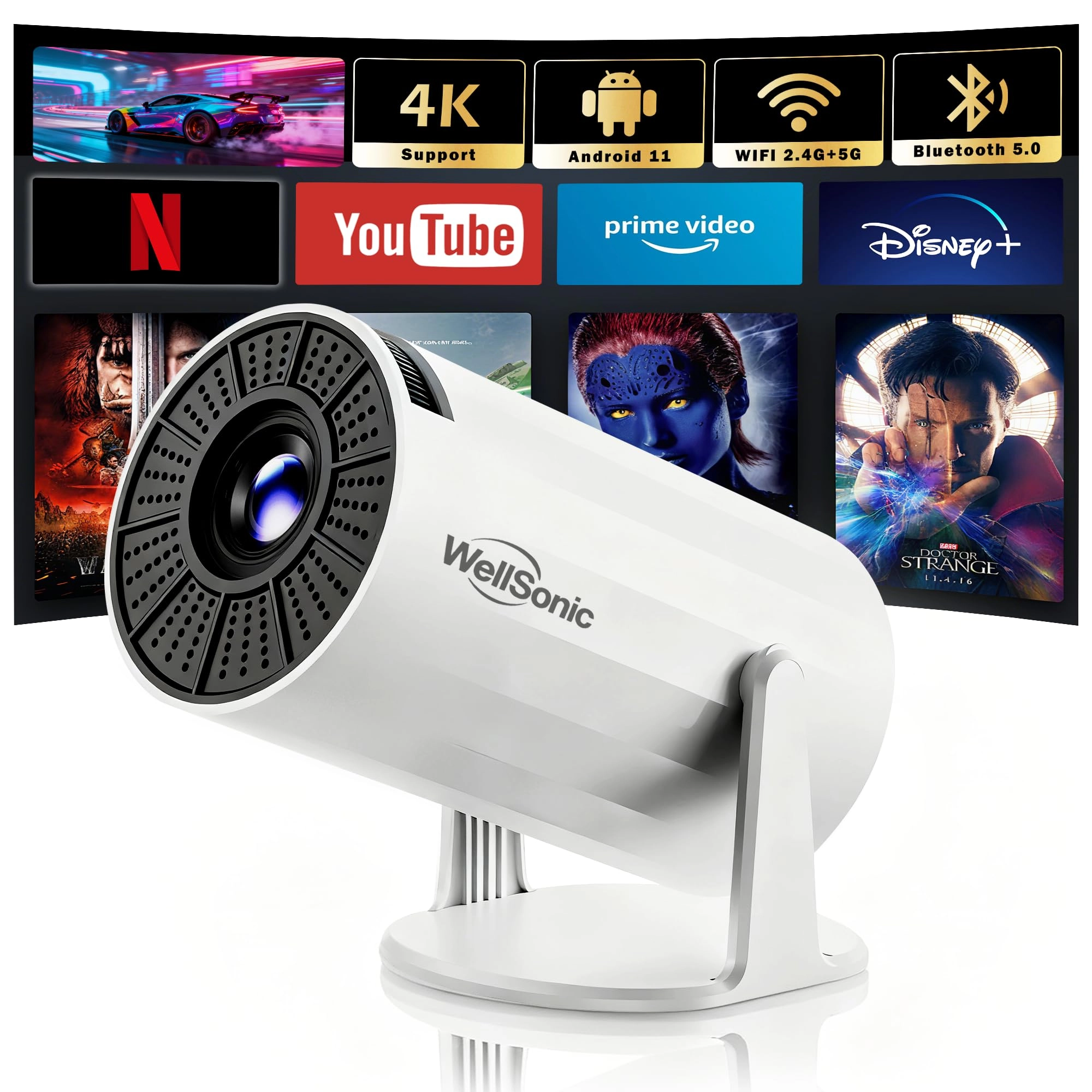 WellSonic X8MAX 200 ANSI lumens