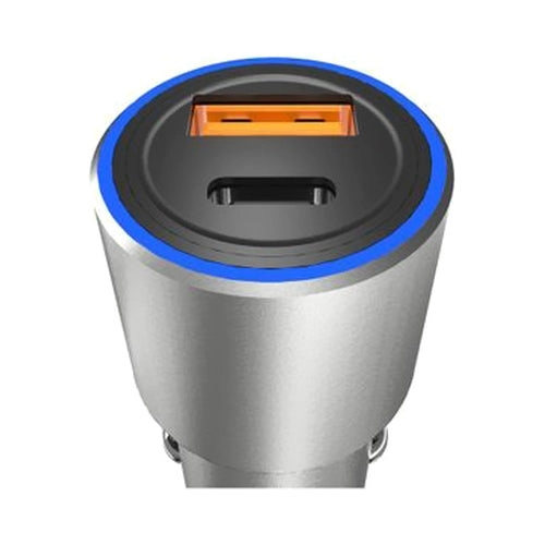 Dual Port Smart Car Charger - 22.5W Grey