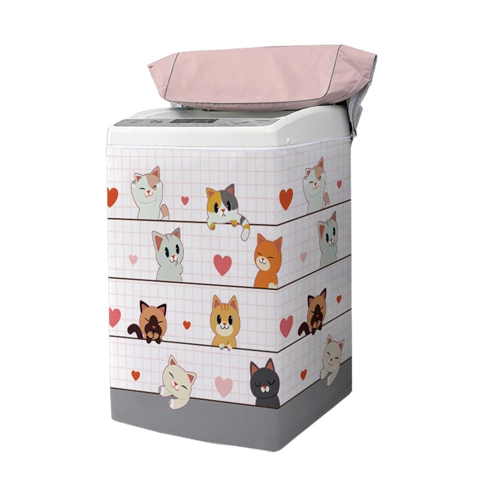 Washing Machine Cover - Top Loader Grey Geometry XXL