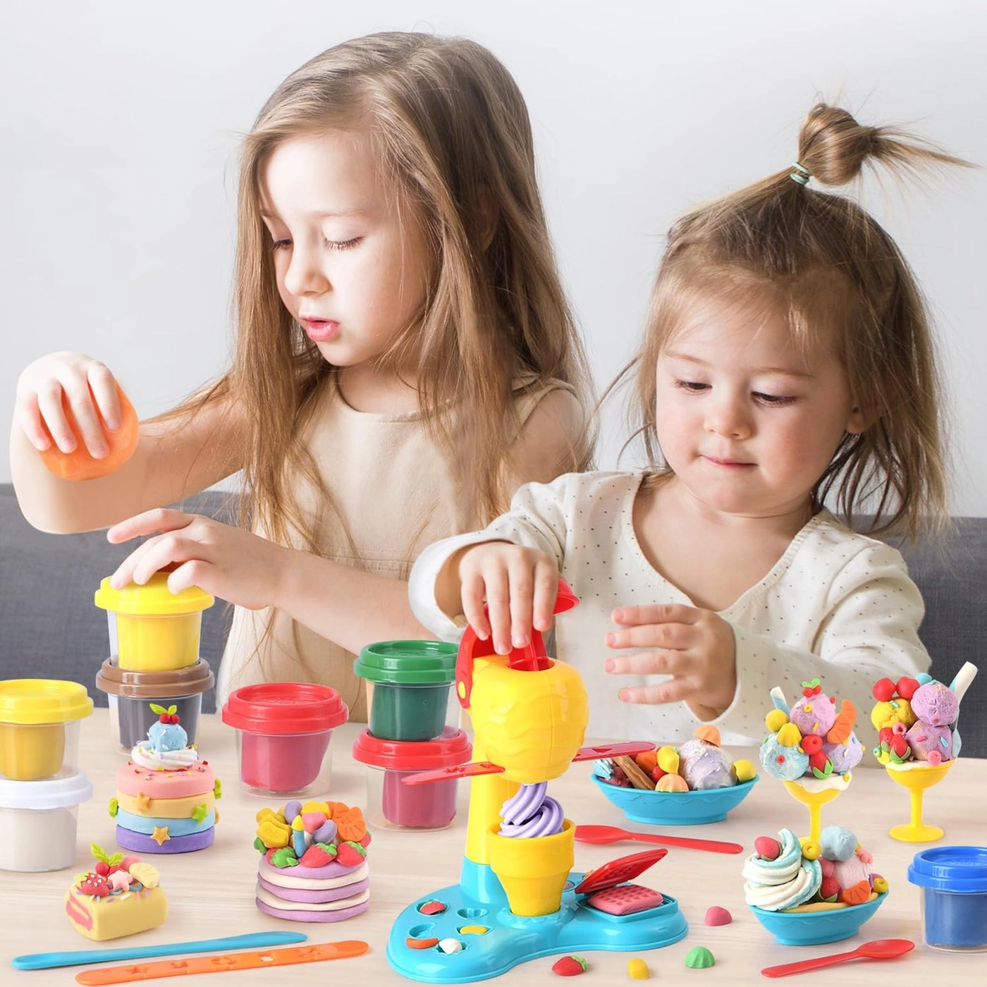 Color Dough Sets - 4-8 20 pieces