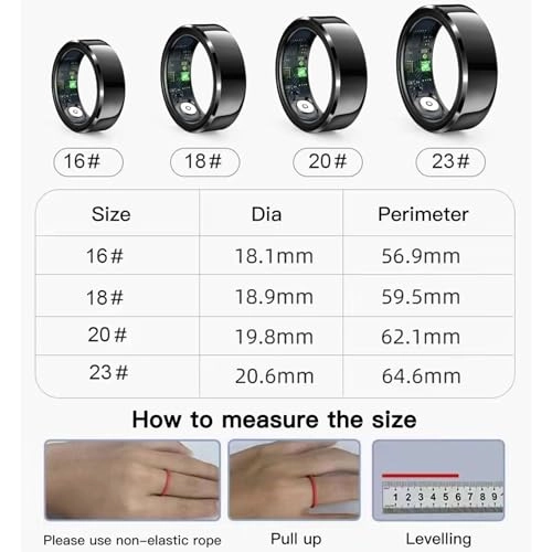 Smart Ring - Heart rate monitor Blood oxygen saturation Sleep Monitoring