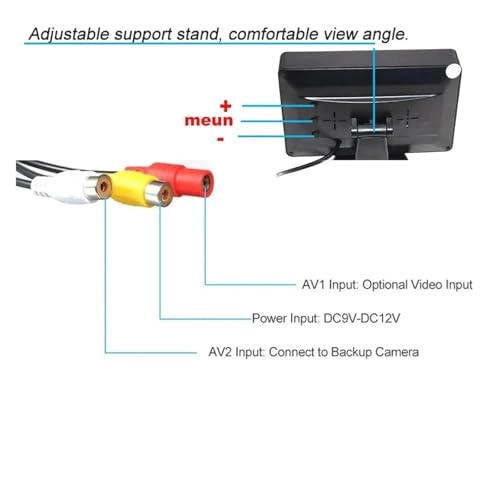TFT LCD Folding Car Parking Assistance Monitor - 4.3"