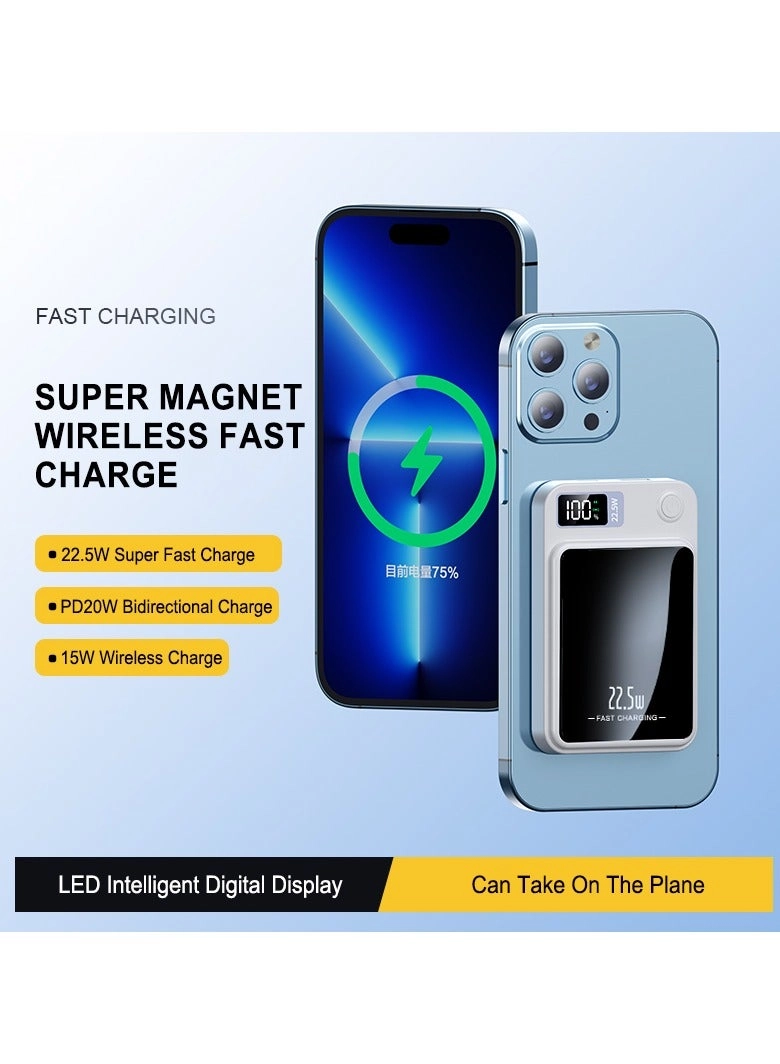 Magnetic Wireless Power Bank - 10000mAh 22.5W