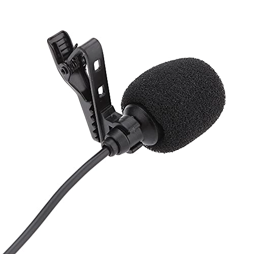 Mini Portable Clip-on Lapel Lavalier Condenser 3.5mm-Mini-Jack Microphone