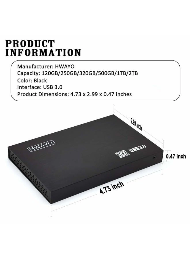 FAT 32 - 160GB 2.5-inch HDD