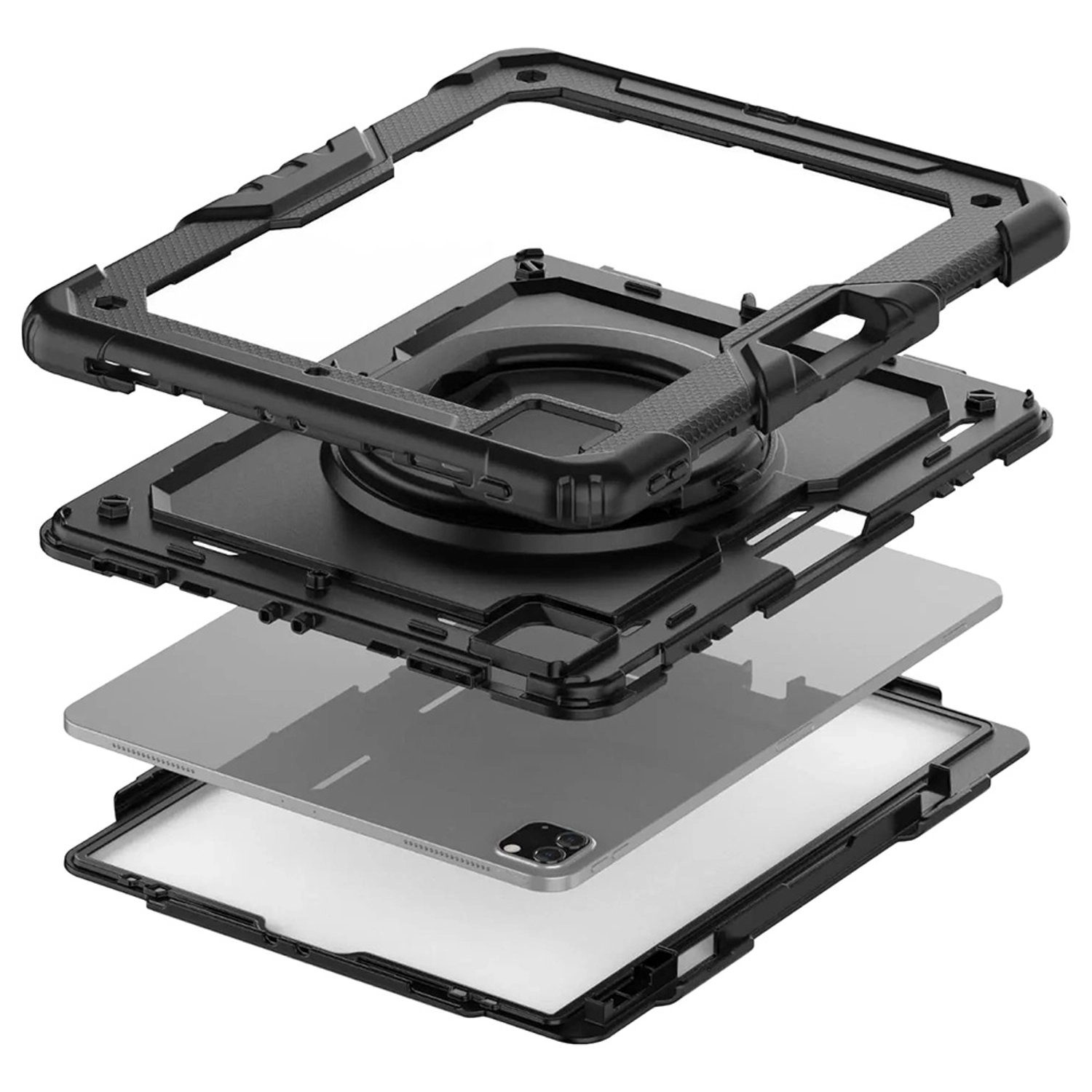 Folio Case with Pencil Holder and Built-In Screen Protector for iPad 11-inch