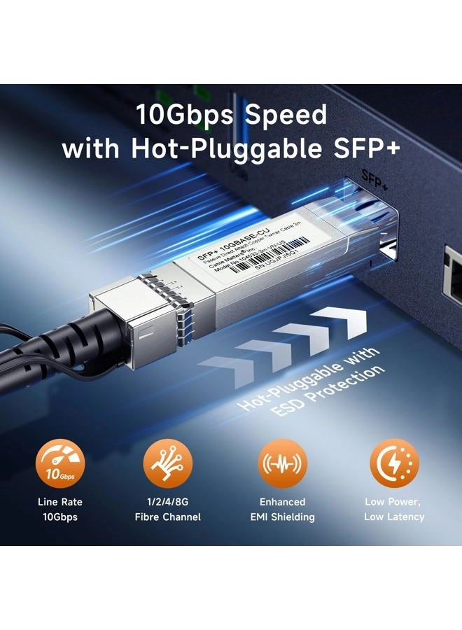 SFP+ 10GBASE-CU Passive Direct Attach Copper Twinax Cable - 0.5m