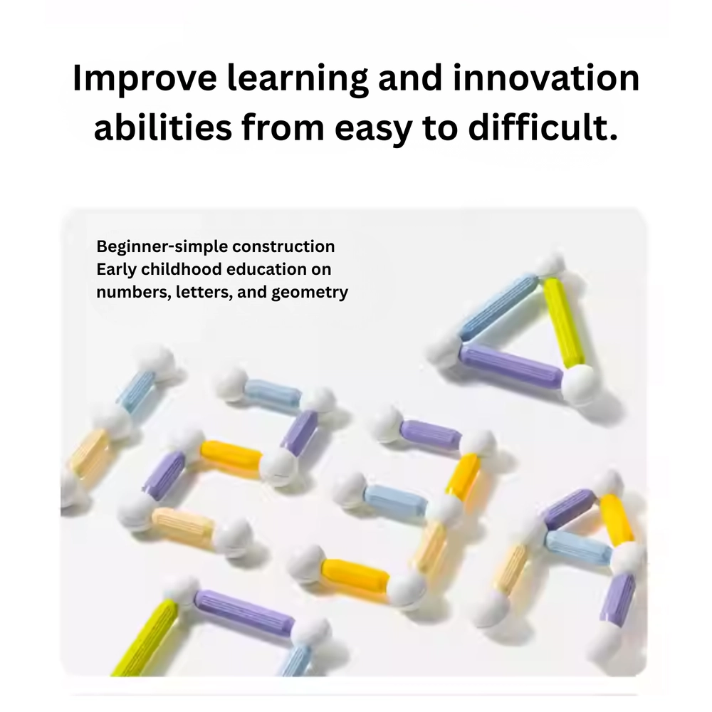 Magnetic Building Stick Blocks - Character Design Plus 60 pcs