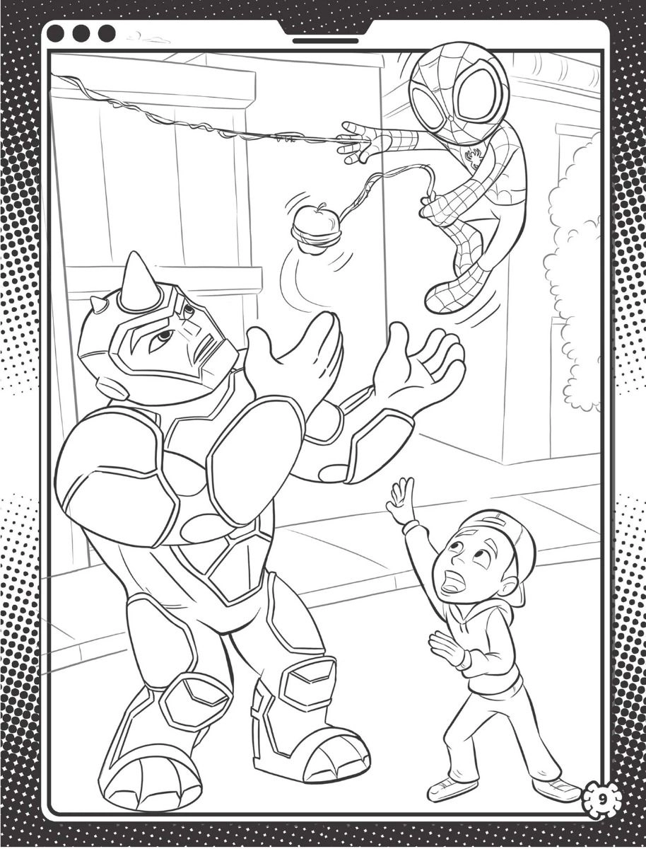 Spidey and His Amazing Friends Mega Colouring Book - 2+ years