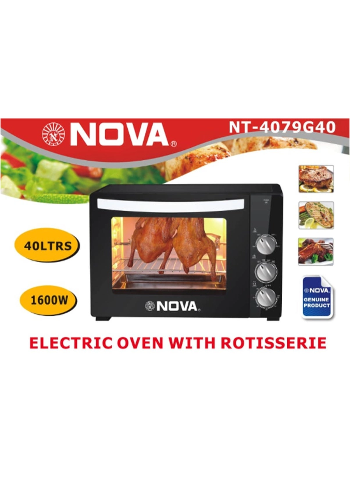 Nova NT-4079G40 - Electric Oven